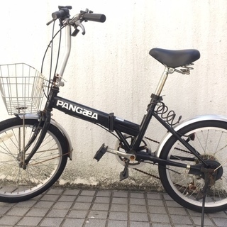【ジャンク品】PANGAEA（パンゲア）　折り畳み自転車　6段ギア　