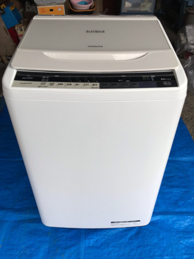 ☆取引中☆ 日立 7．0kg全自動洗濯機 エディオンオリジナル ビートウォッシュ ホワイト BW-V70AE4 W 2016年製