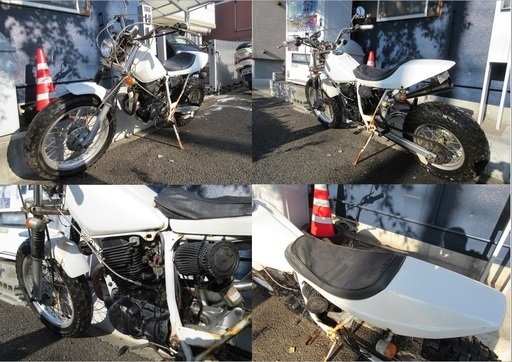 埼玉川口発！ヤマハ TW200 スカチューン ホワイト レストアベース