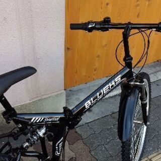 Shine Wood[シャインウッド]BLUEKS 26吋 MTB折り畳み自転車 Wサス/18speed