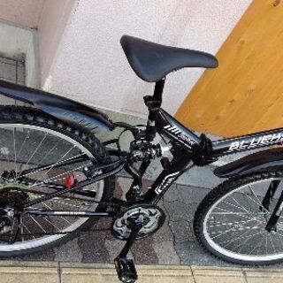Shine Wood[シャインウッド]BLUEKS 26吋 MTB折り畳み自転車 Wサス/18speed