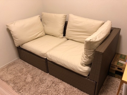 IKEAのガーデンソファー〔屋内使用してました〕