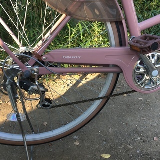 シティサイクル（美品） cyma every 27インチ 外装6段 ブラウン