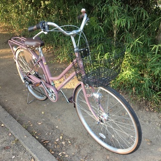 シティサイクル（美品） cyma every 27インチ 外装6段 ブラウン