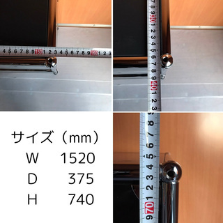 USM Haller ハラーシステム ２列２段キャビネット ガラス扉×２、ドロップダウンドア×２ アントラサイト（グレー） 