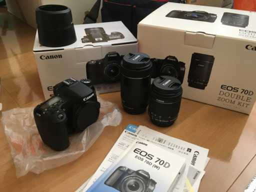 【引き取り先決定】【美品】Canon EOS70D　ダブルズームキット