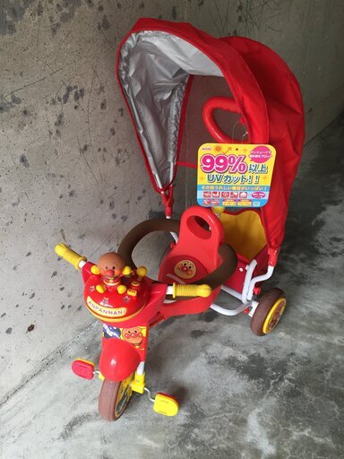 【美品】アンパンマン三輪車　アドバンスGOO！S （ゴー！エス）