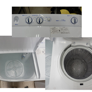 生活家電 PayPay対応 ハイアール 2槽式洗濯機 2018年製 JW-W55E 二