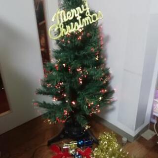 120cmの光るクリスマスツリー&オーナメント