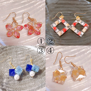 ハンドメイド ピアス イヤリング