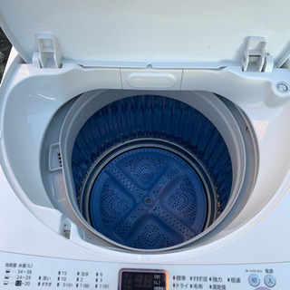 中古 全自動洗濯機 送風乾燥 シャープ 6.0kg ピンクカラー ES-GE60N-P 2014年製造 風呂水給水ホース 一人暮らし 単身用  6ヶ月保証付き-COSMO SPACE online
