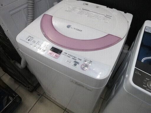 【商談中】SHARP ES-GE60N-P 全自動洗濯機 6.0kg 2014年製