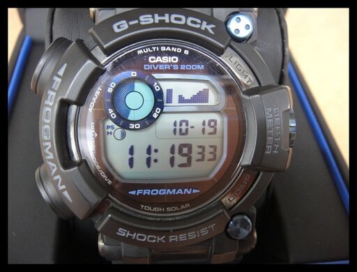 美品 カシオ G-SHOCK フロッグマン GWF-D1000B タフソーラー マスターオブG 電波 腕時計 FROGMAN Gショック CASIO 【モノ市場安城店】