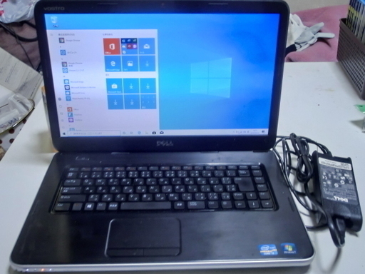 ★Dell Vostro 2520　特価１００００円   １５インチ安定美品PC　Core i3＋4GB＋320GB　Windows10　訳あり商品につき★