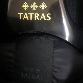 タトラス　ダウンベスト　黒　（ファー付き）