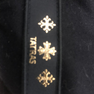 タトラス　ダウンベスト　黒　（ファー付き）