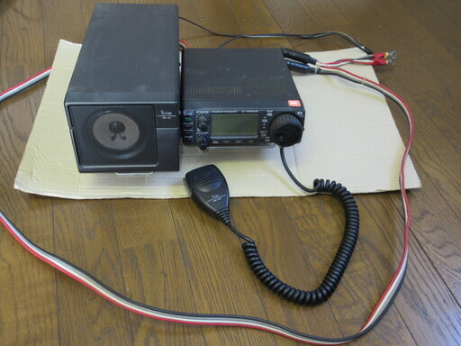 アマチュア無線機　Icom　IC-706MKⅡG　HF帯　10Wとスピーカーセット