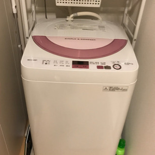 ES-GE6A SHARP 全自動洗濯機 2016年製 6kg