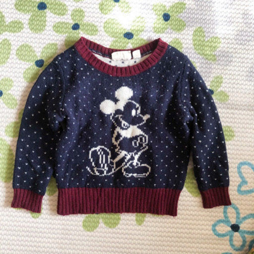 Uniqloミッキードットニット キッズ100cm ディズニー ゆき 鈴蘭台西口のキッズ 用品 子供服 の中古あげます 譲ります ジモティーで不用品の処分