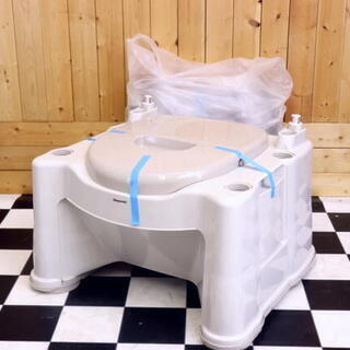 未使用　Panasonic　エイジフリーライフテック ポータブルトイレ　背もたれ型SP ベージュ VALSPTSPBE ベージュ 未使用 Panasonic エイジフリーライフテック ポータブルトイレ