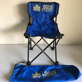 LOGOS タイニーチェア 袋付き チェア ブルー ロゴス