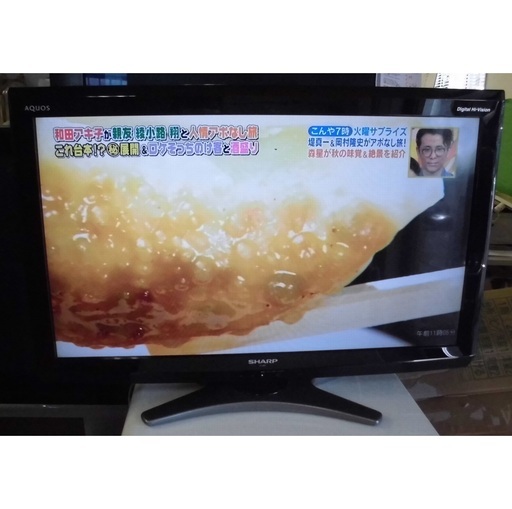 シャープ 液晶テレビ 32型 LC-32E7 2010年製 リモコン・取扱説明書付き ブラック 状態良好 動作OK 中古品 KD07)【取りに来られる方限定】