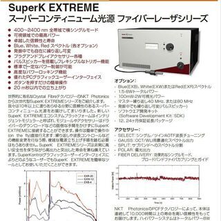 高出力スーパーコンティニューム光源　広帯域光源　EXW-6　レーザー装置
