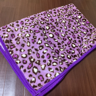 中古品　紫冬用ミニ毛布