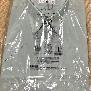 新品 未使用 日本製 GENT'S ワイシャツ 半袖(薄緑)