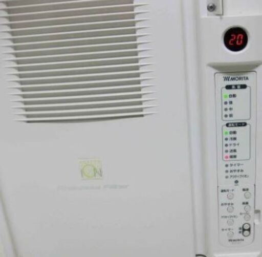 窓用エアコン 暖房付！　2011年製MORITA 冷暖房窓用エアコン MAC-HR18PA-W