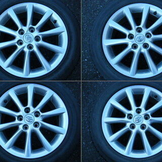 50系 エスティマ 純正アルミ 215／55R17 一応スタッドレス