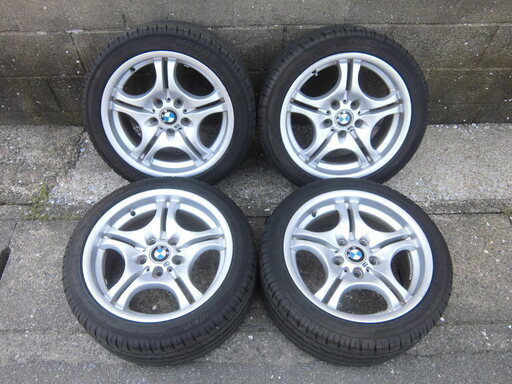 BMWE46後期Mスポーツ純正17インチタイヤ・ホイール4本※ (エスピーエス  