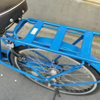 ブリジストン ステップクルーズ ブルー 大容量前カゴ 自転車 27インチ
