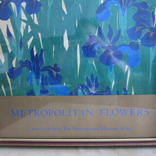 尾形 光琳作 八橋図 六曲屏風一双、ニューヨーク メトロポリタン美術館蔵 漆絵部分図リトグラフ 尾形 光琳作 八橋図 六曲屏風一双、ニューヨーク メトロポリタン美術館