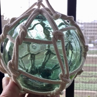 ガラスの浮き玉2個セット