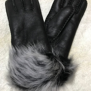 EMU Australia ファー付き手袋 ダークグレー EMU Australia ファー付き手袋 ダークグレー EMU Australia