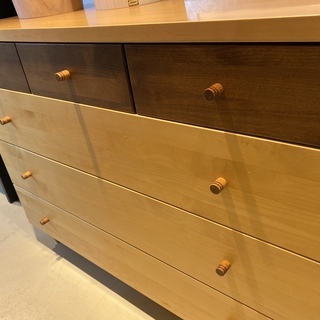 チェスト 収納 ナチュラル 木製 中古品