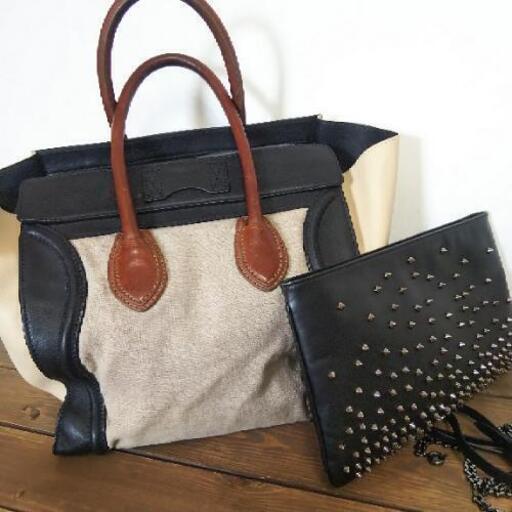 ラゲージ(ミニショッパー)とクリスチャンルブタンのバッグです。 ラゲージ(ミニショッパー)とクリスチャンルブタンのバッグです。