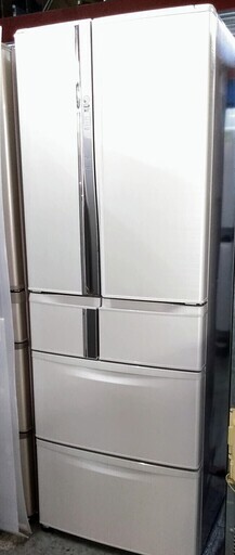 冷蔵庫　6ドア　たっぷり収納465L　使いやすいフレンチドア　三菱　便利な動くん棚