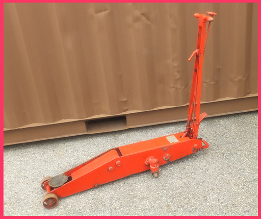 [K1021CY] 長崎ジャッキ NSG-3 ガレージジャッキ ペダル付 動作品