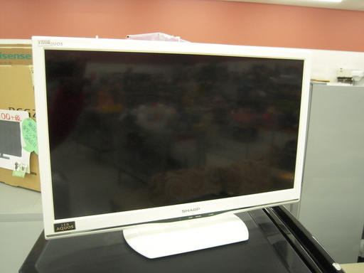 SHARP AQUOS 液晶カラーテレビ /LC-24K9 2013年製 白色 幅：約56ｃｍ 苫小牧西店