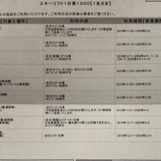 土日可！リフト券☆プリンススノーリゾート☆9ヶ所