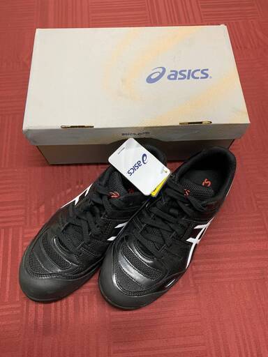 【ASICS】安全靴　ウィンジョブ　FCP103-9001　黒・白24.5㎝【引取り限定】