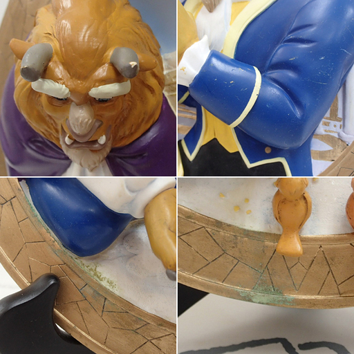 ♪ディズニー 美女と野獣 レリーフプレート 4枚 札幌♪