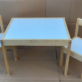 ＜格安美品＞IKEA・LATT 子供用テーブル・チェア2脚付