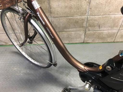 電動自転車 パナソニック リチウム ライトU ブラウン 26インチ 