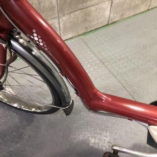 電動自転車 ブリヂストン アンジェリーノ 赤 子供乗せ 3人乗り適合
