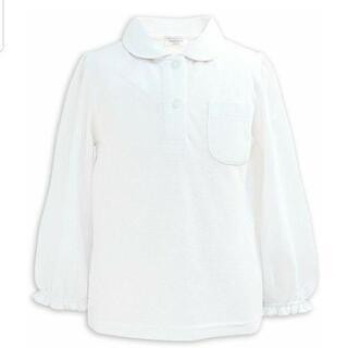 アッシュベリー　子供　ポロシャツ　長袖丸襟(白)　100㎝　着用数回
