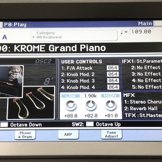 美品】KORG KROME 88 コルグ シンセサイザー（プラチナカラー ...