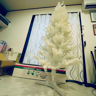 クリスマスツリー　ホワイト　白　180cm